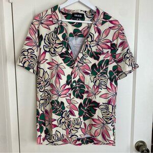 SER.O.YA Malibu Shirt in White Tropical size Medium